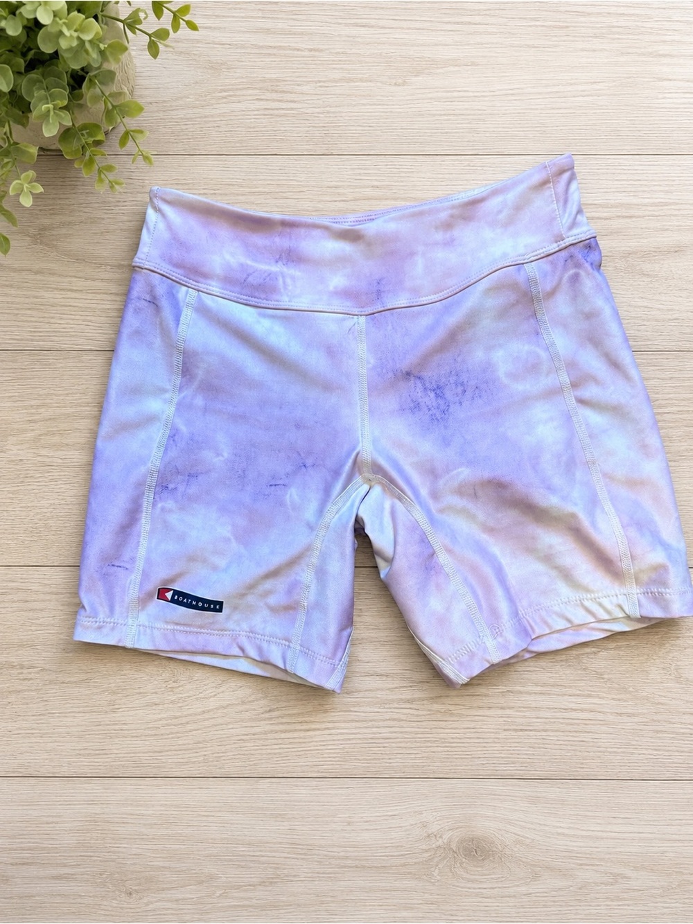 Boathouse Women’s Pastel Tie-Dye Compression Shorts | Size Medium